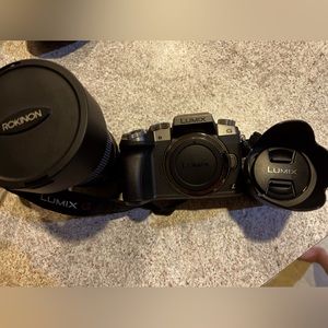 Panasonic LUMIX G7 4k Mirrorless Camera & Rokinon Ultra Wide Lens